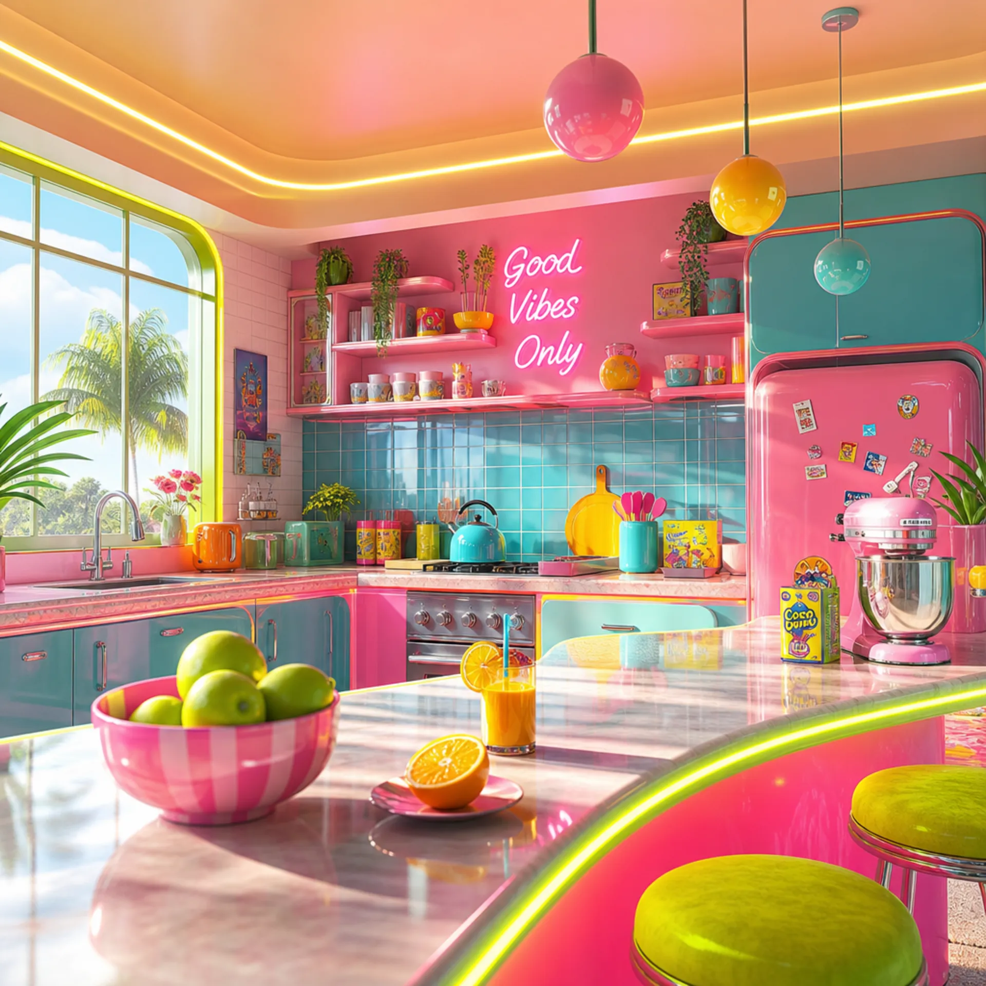 Neon Candy Kitchen